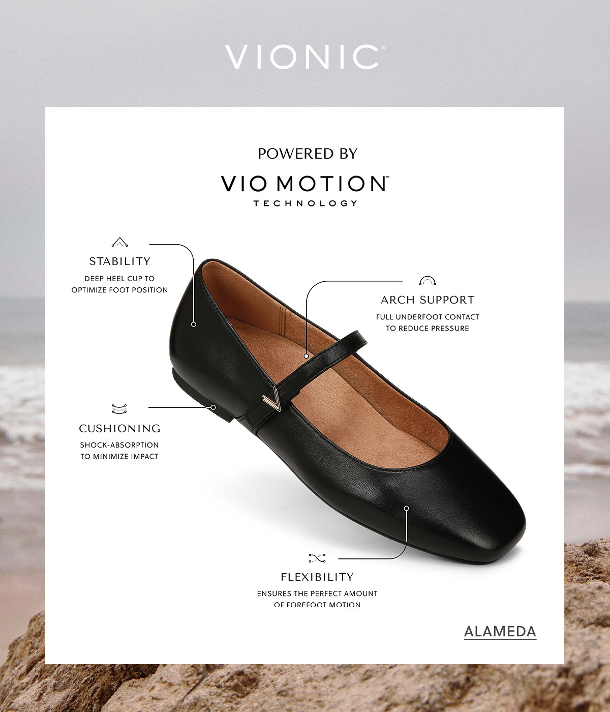 Alameda is our New Comfortable Flat - Vionic Shoes