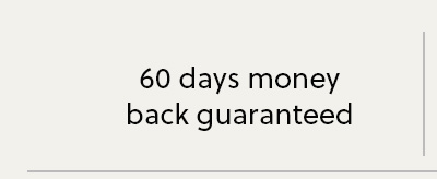 60 days money back guaranteed.