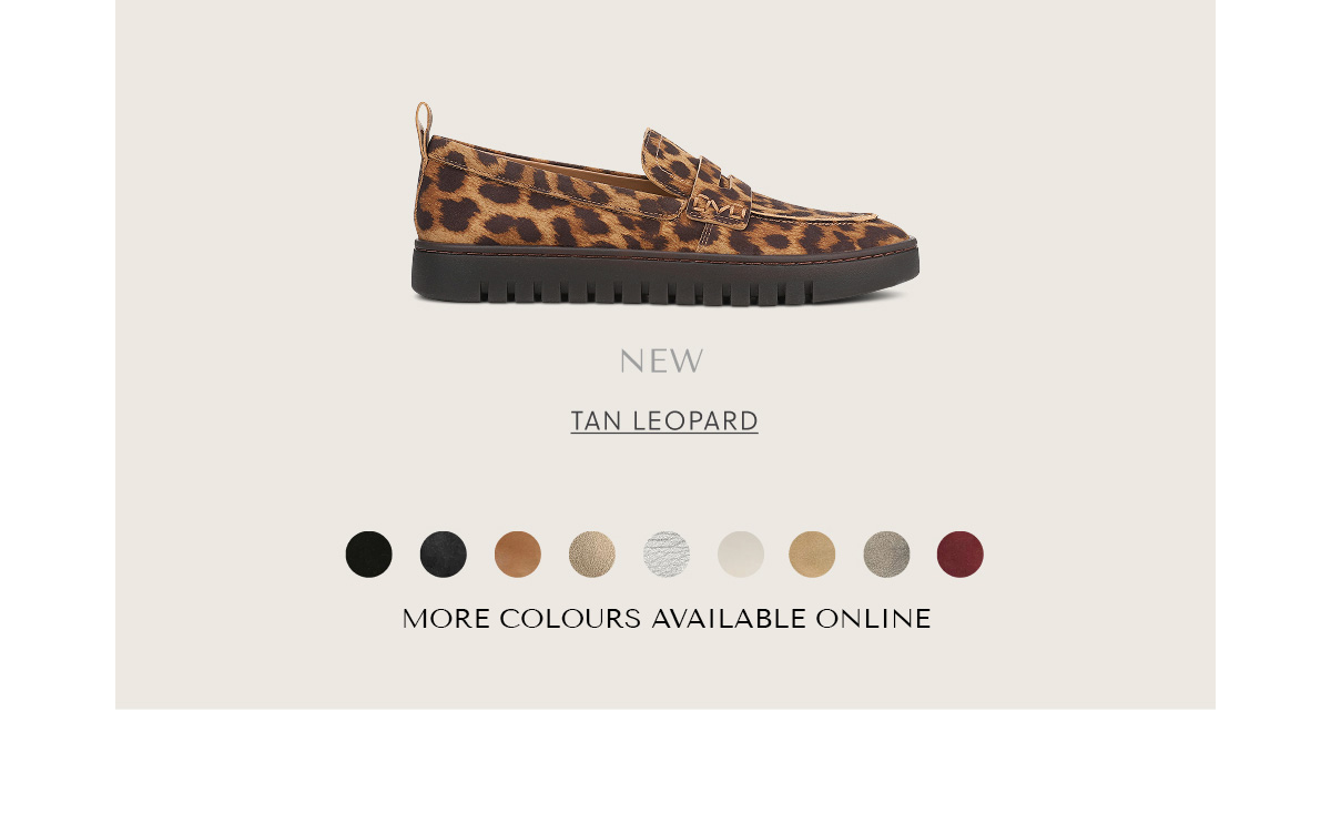 NEW - TAN LEOPARD - MORE COLOURS AVAILABLE ONLINE